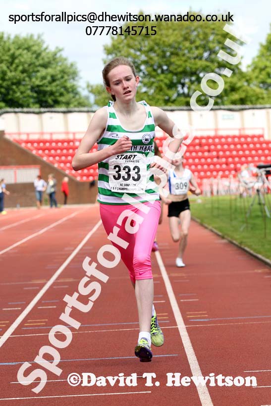Girls under-15s, North East Track and Field Champs., Gateshead. Photo: David T. Hewitson/Sports for All Pics